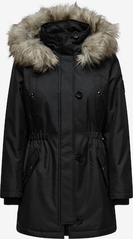 Parka d’hiver 'Iris' ONLY en noir : devant