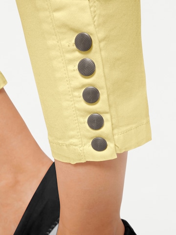 heine - Slimfit Pantalón en amarillo