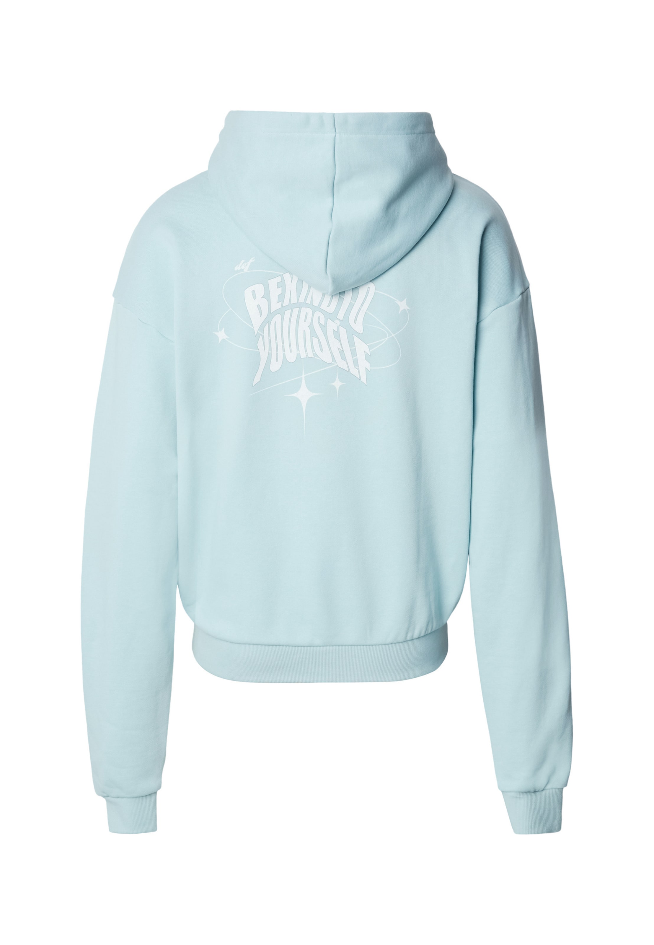 DEF Sweatshirt 'Bekind' in Blauw