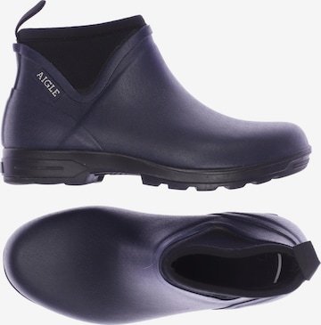 AIGLE Dress Boots in 37 in Blue: front