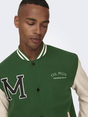 Only & Sons Overgangsjakke 'Jay' i grønn
