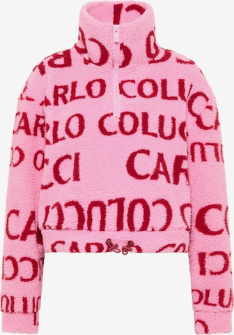 Carlo Colucci Sweatshirt ' Derosa ' in Pink: predná strana