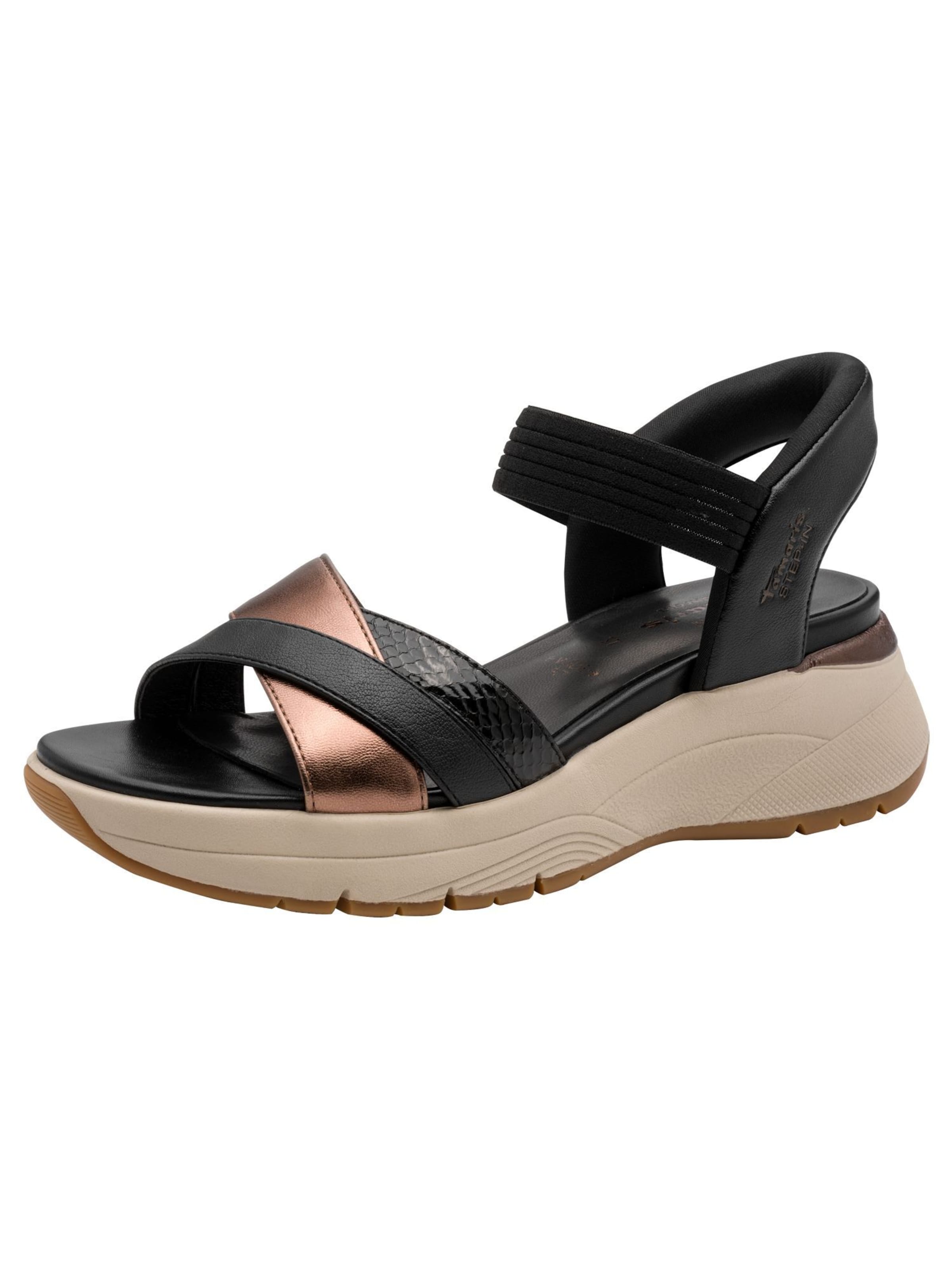 Tamaris Sandal in Black: front