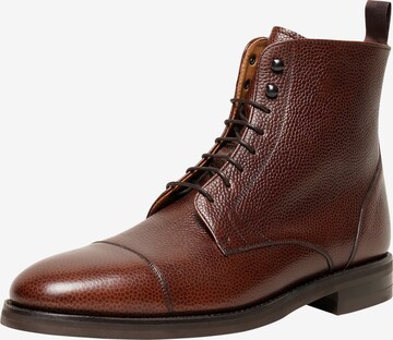 Henry Stevens Veterboots 'Winston CDB' in Bruin: voorkant