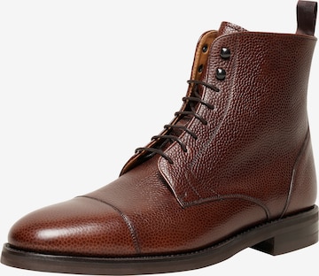 Henry Stevens Veterboots 'Winston CDB' in Bruin: voorkant