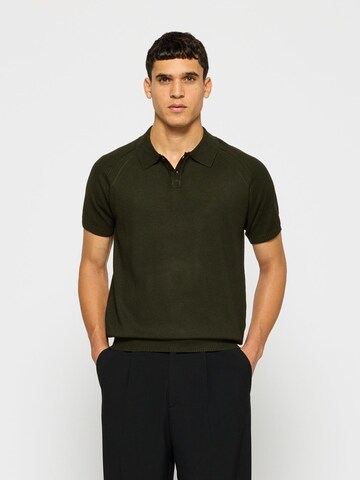 Burocs Shirt 'Fine Knit Polo'‌‌‌‌‌‌‌‌‌ in Grün