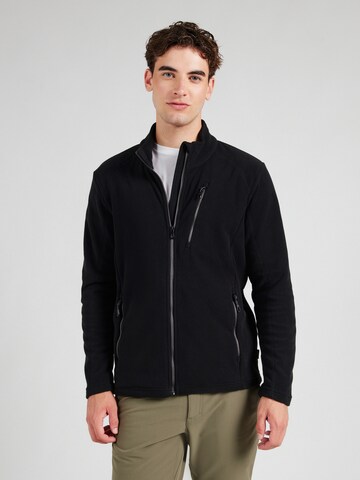 KILLTEC Athletic Fleece Jacket in Black: front