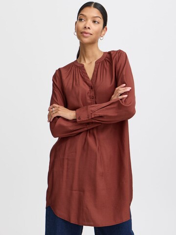 b.young Tunic 'Hilla' in Brown: front