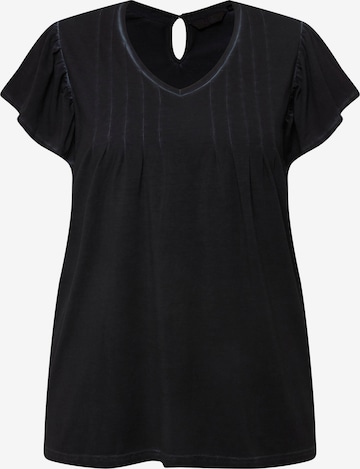 Ulla Popken Shirt in Black: front