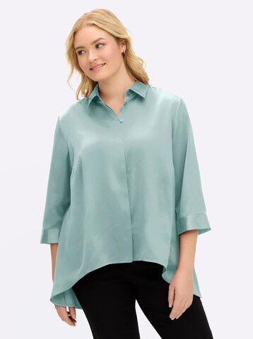 Camicia da donna di SHEEGO in verde: frontale