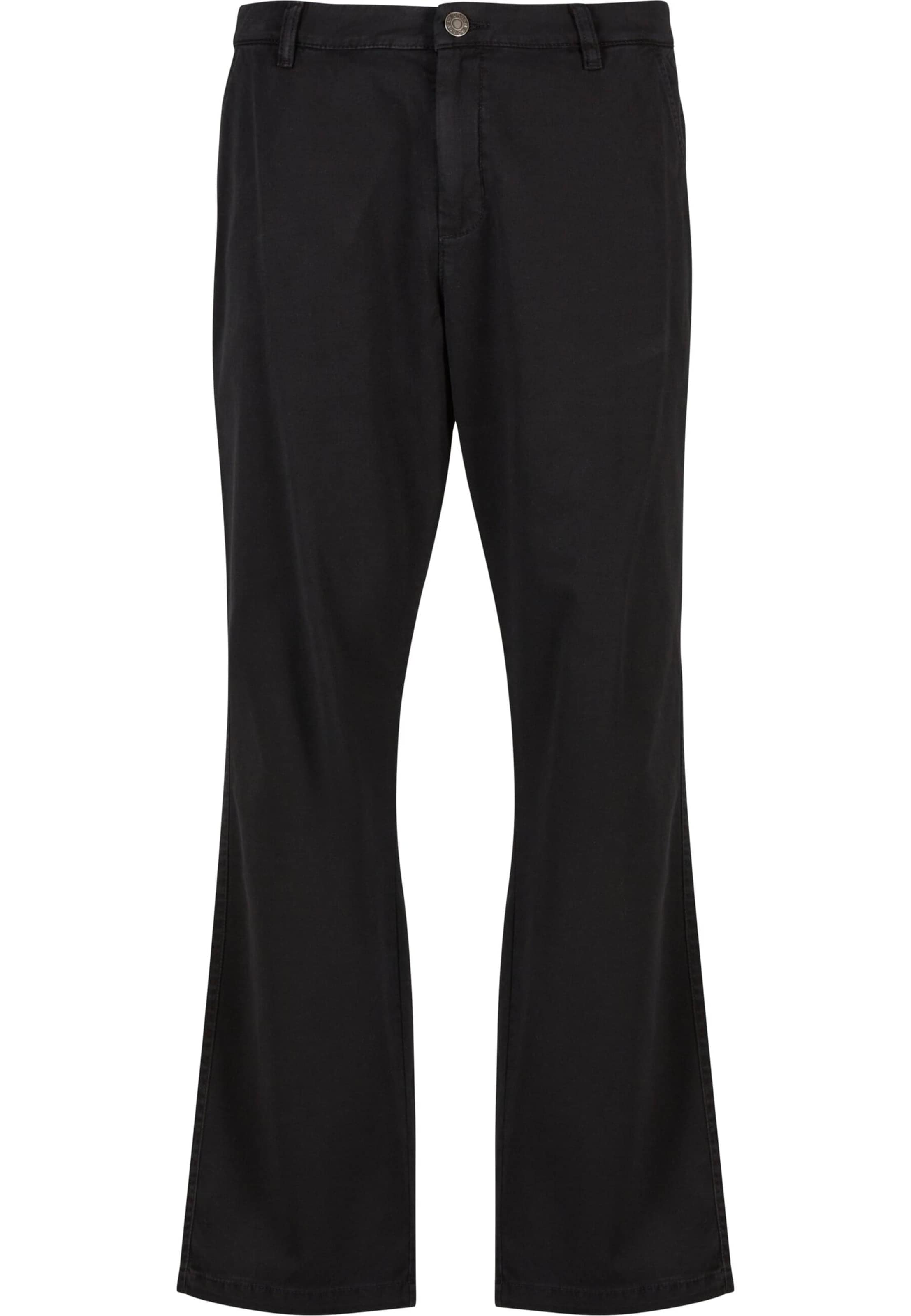 Urban Classics Chino trousers in Black: front