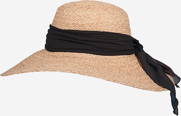 Hatland Hut 'Ocillia Raffia' in Schwarz: Vorderseite