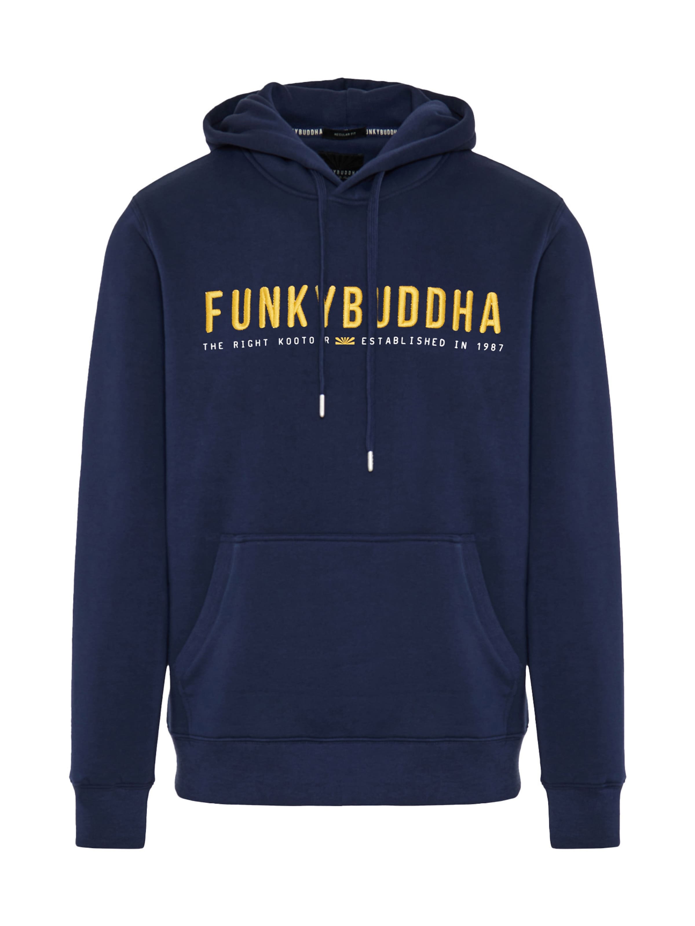 Funky Buddha Pullover in Blau: Vorderseite