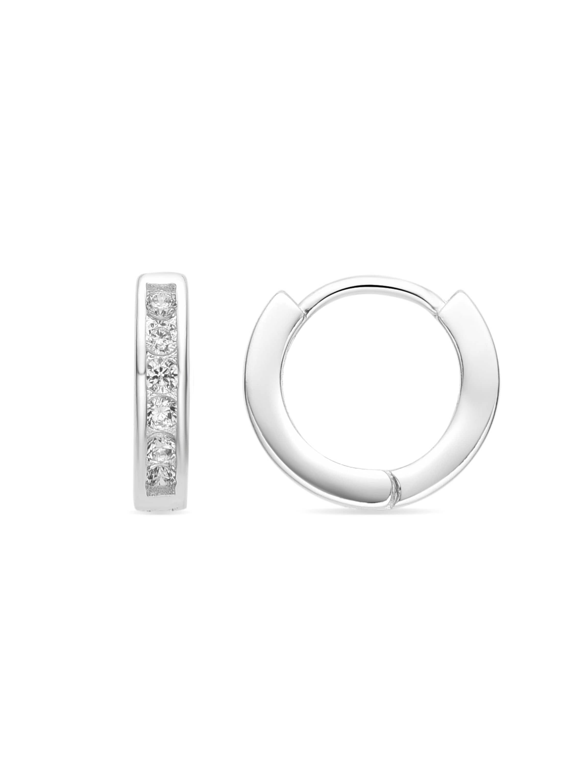 Luxenter Oorbellen 'Docri' in Zilver: voorkant