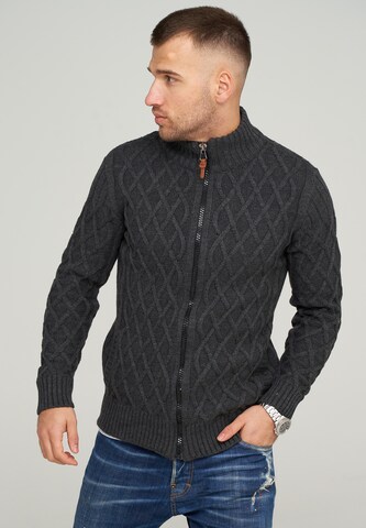 CARISMA Knit Cardigan 'MKELIJA' in Grey: front