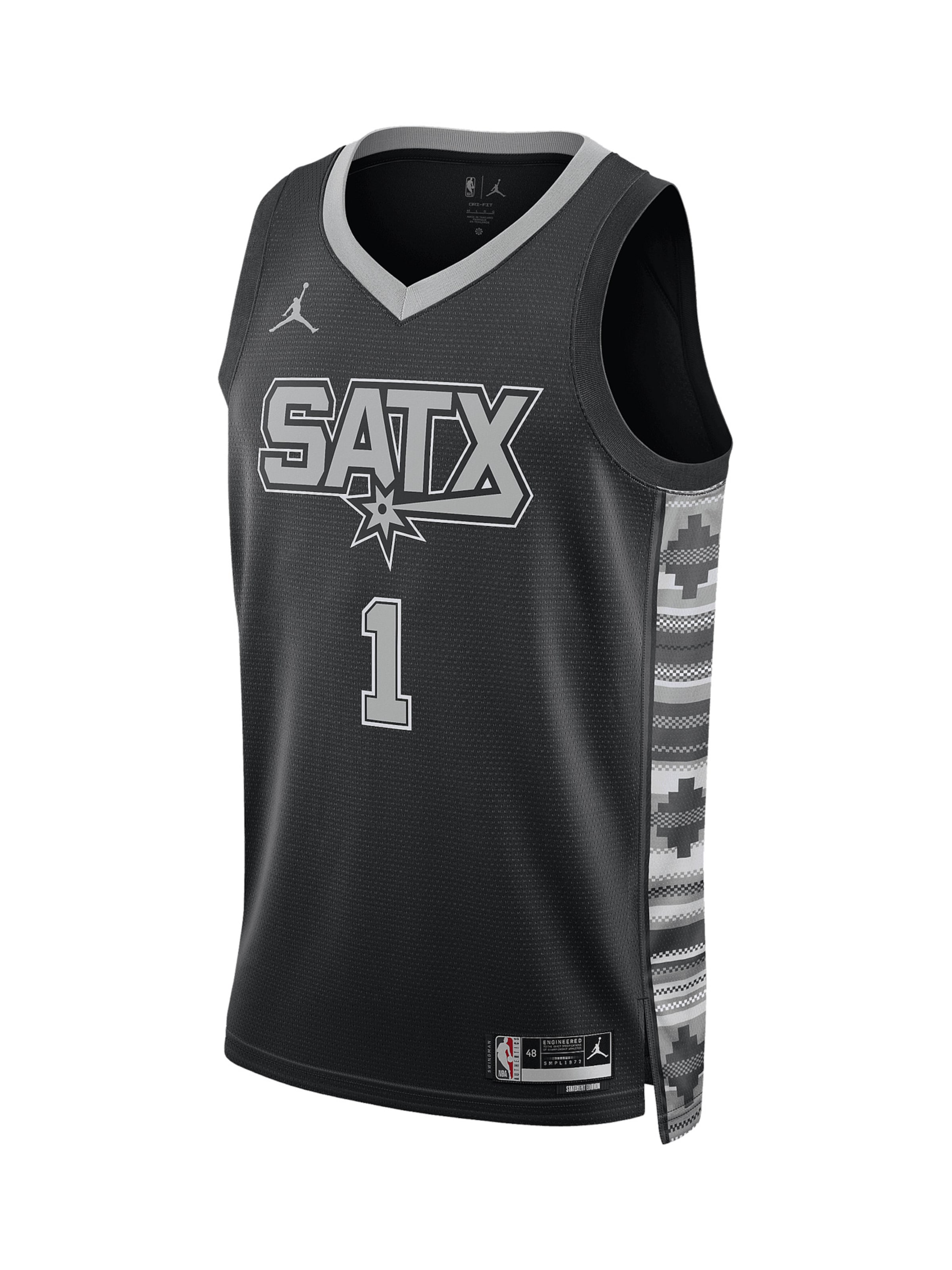 NIKE Trikot 'NBA San Antonio Spurs Statement Edition Swingman' in Grau: Vorderseite