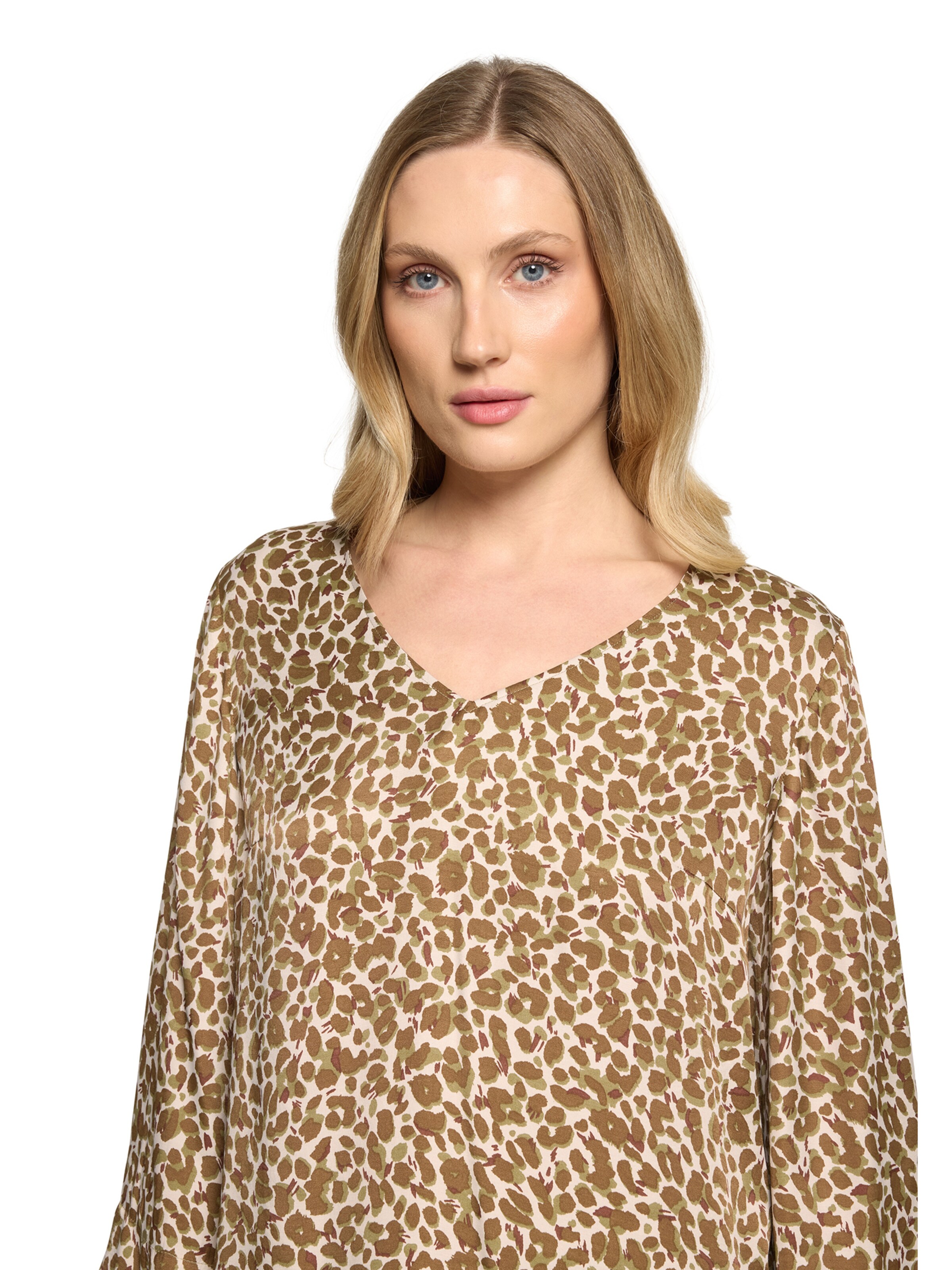 Betty Barclay Schlupfbluse mit Leoprint in Beige