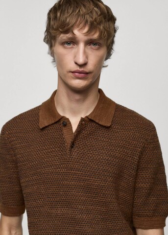 MANGO MAN Pullover 'Calvet' in Braun