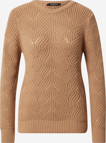 Trendyol Pullover in Beige: predná strana