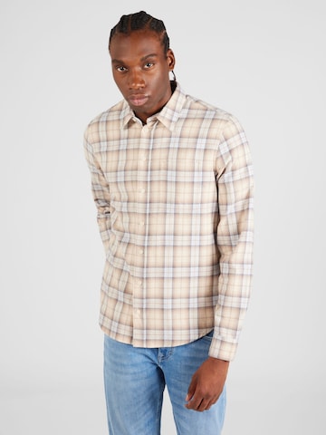 Coupe regular Chemise 'Anton' Casual Friday en beige : devant