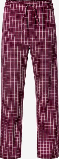 s.Oliver Pyjamahousut värissä tummanpunainen / valkoinen, Tuotenäkymä