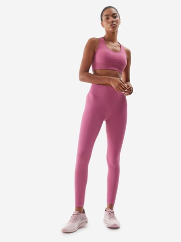 Skinny Pantaloni sportivi di 4F in rosa