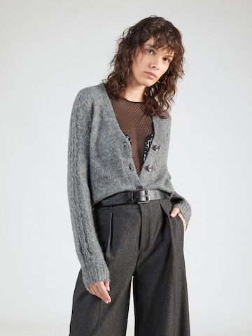 JDY Knit Cardigan 'SILJA' in Grey: front