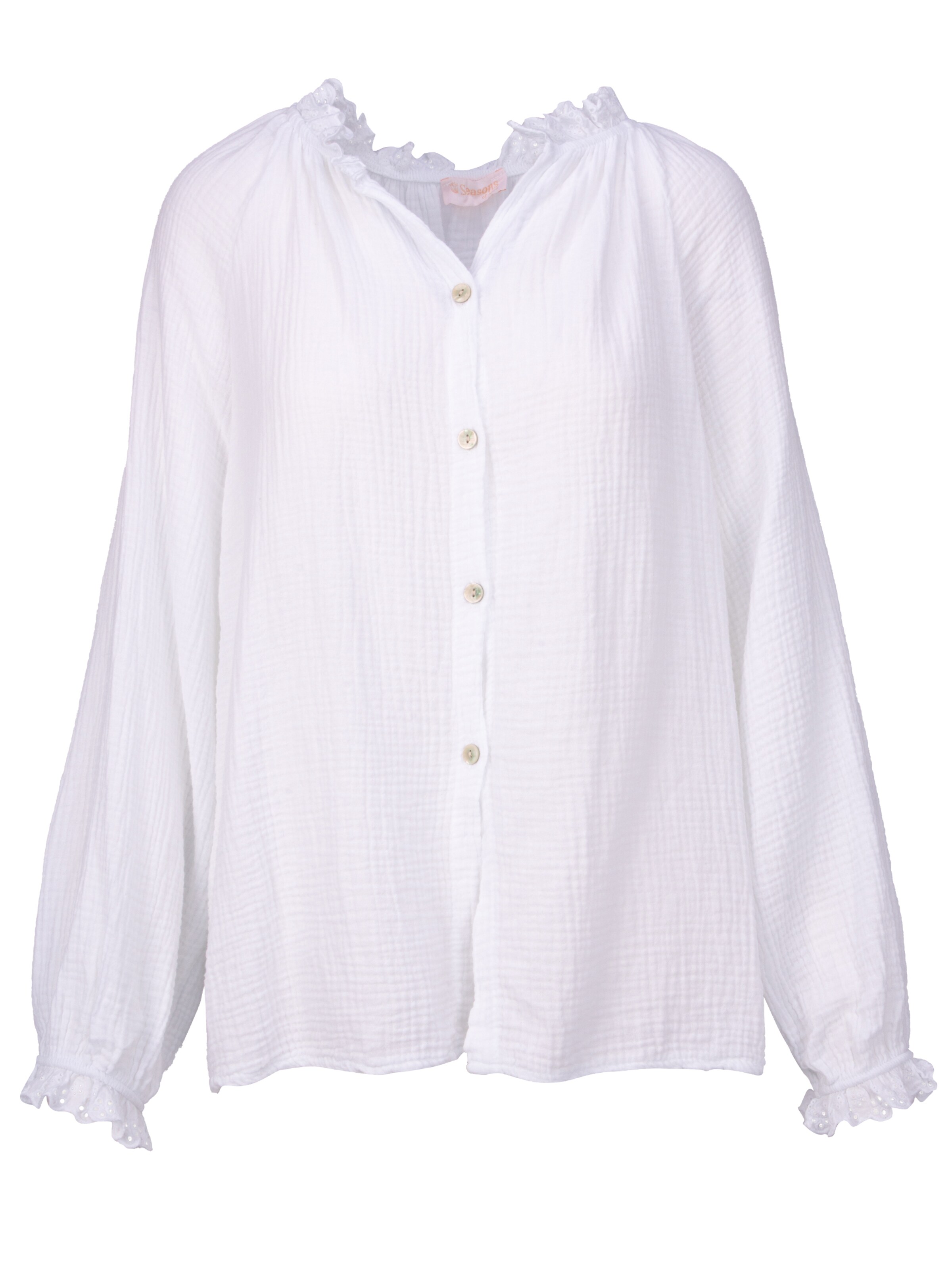 Seasons of April Blouse 'Emma' in Wit: voorkant