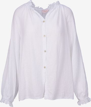 Chemisier 'Emma' Seasons of April en blanc : devant