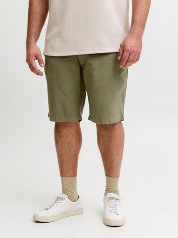 Jack & Jones Plus regular Παντελόνι 'JPSTJAIDEN' σε πράσινο: μπροστά
