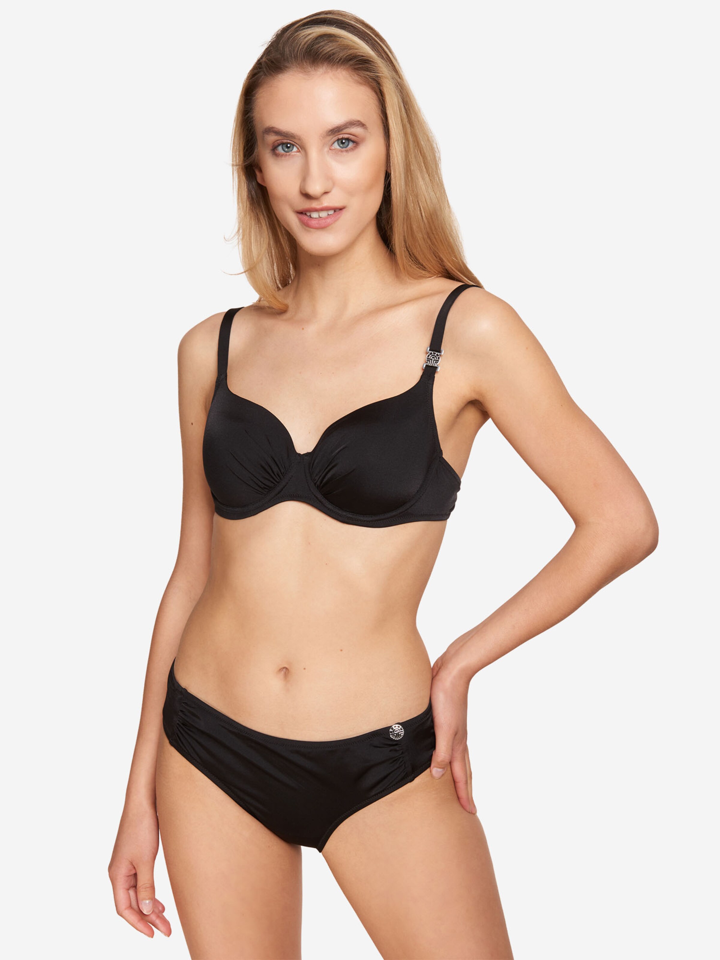 FÉRAUD PARIS Bikini Top ' Basic ' in Black: front