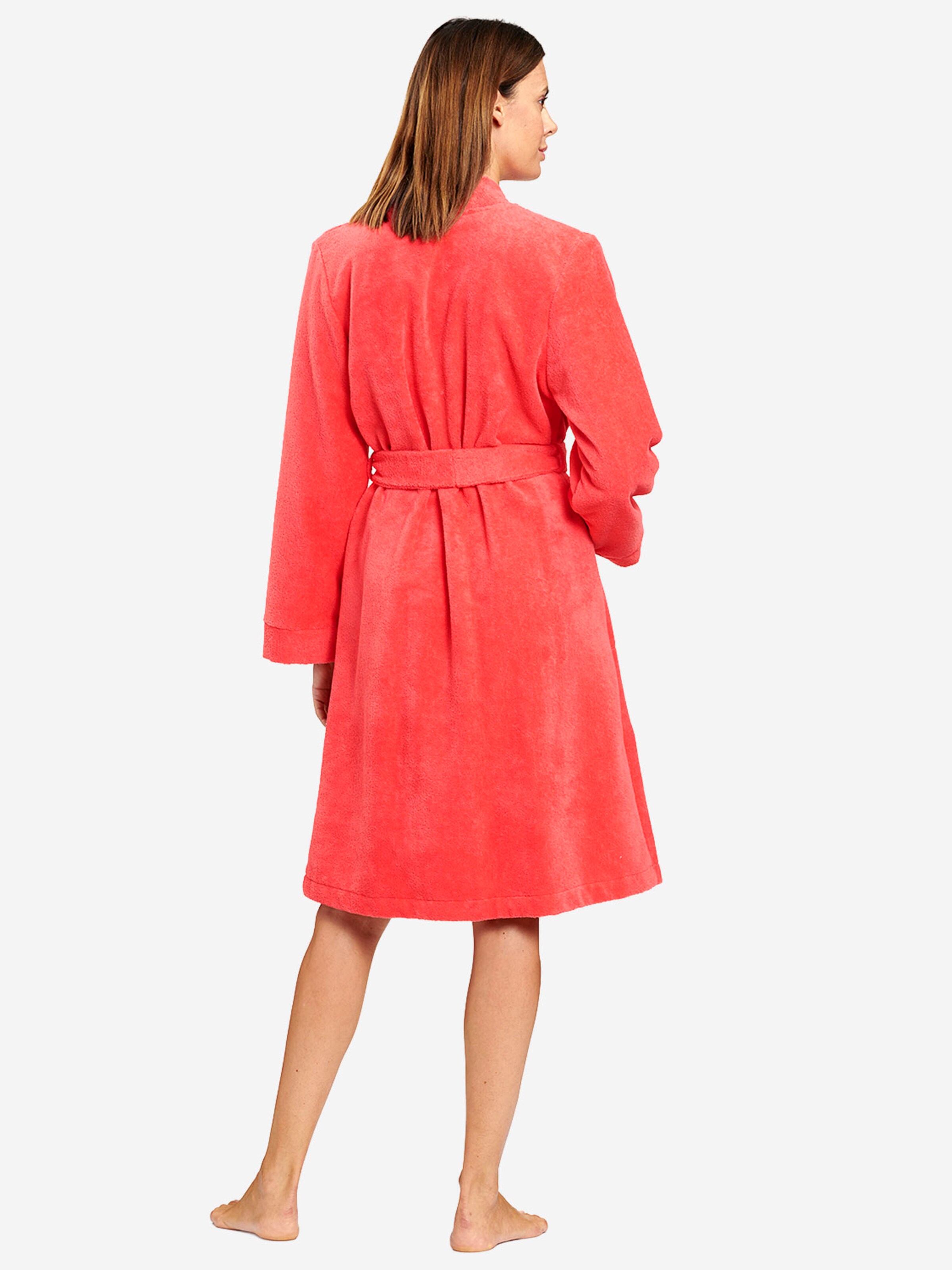FÉRAUD PARIS Short Bathrobe ' Spa ' in Red