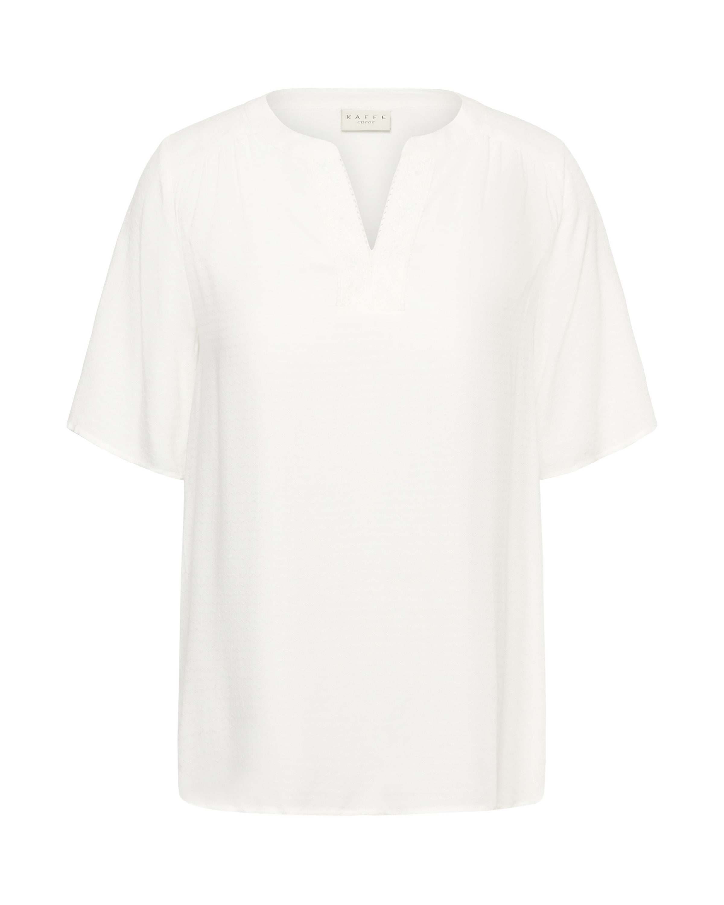 KAFFE CURVE Blouse 'KCMina' in White: front