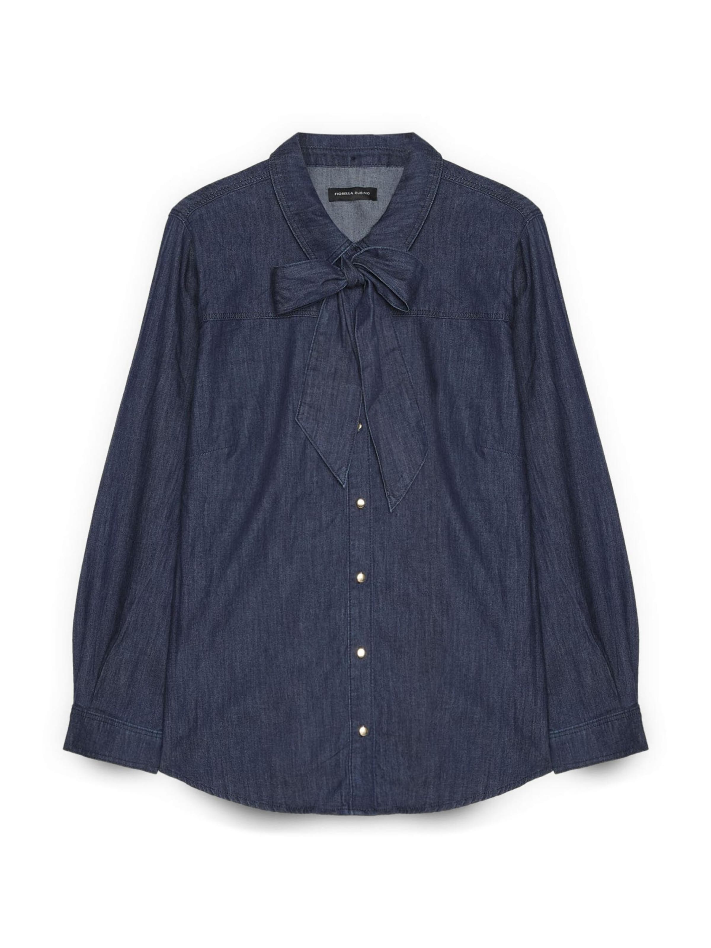 Fiorella Rubino - Blusa en azul: frente