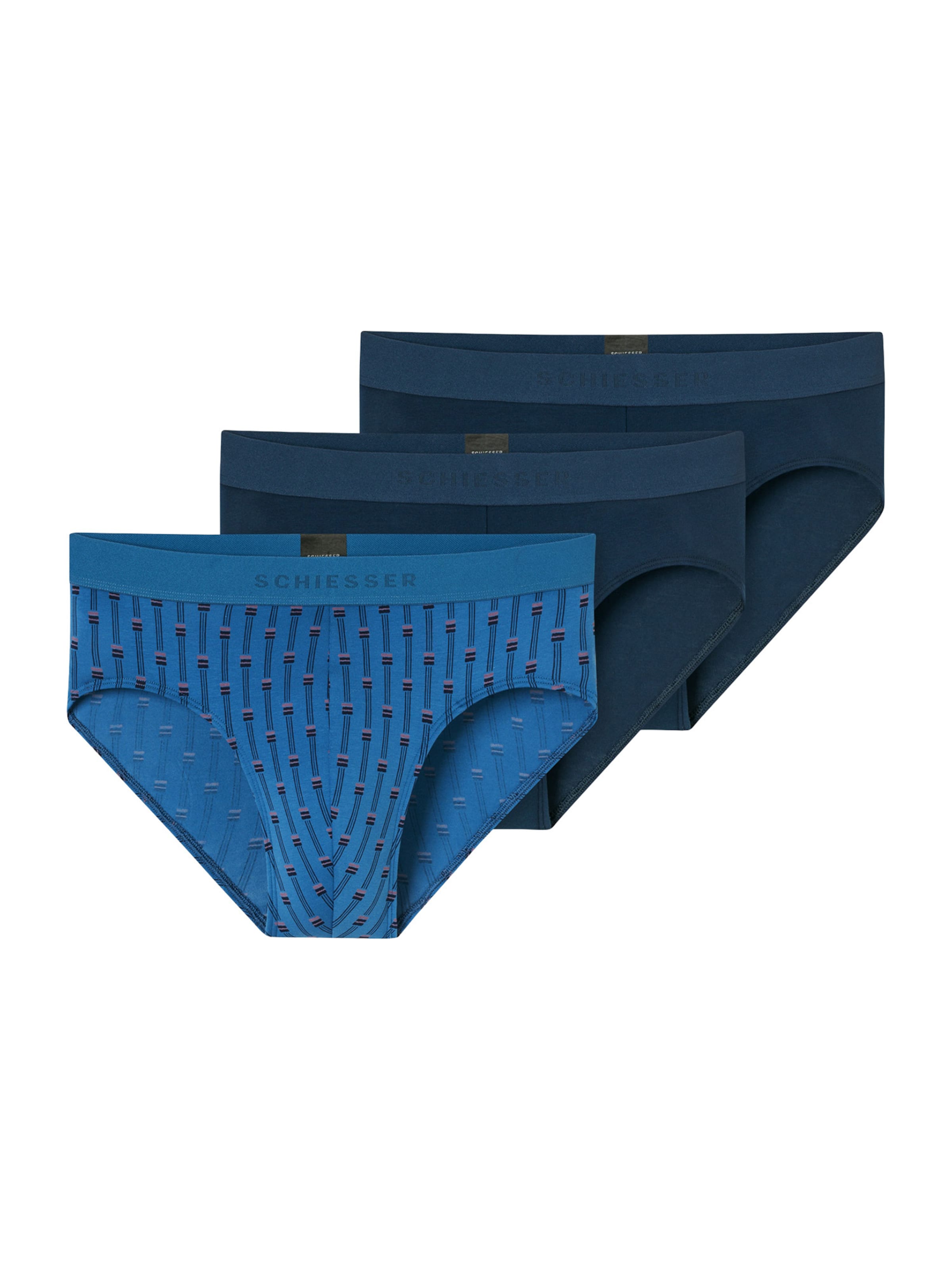Slip ' 95/5 Organic Cotton ' SCHIESSER en bleu : devant