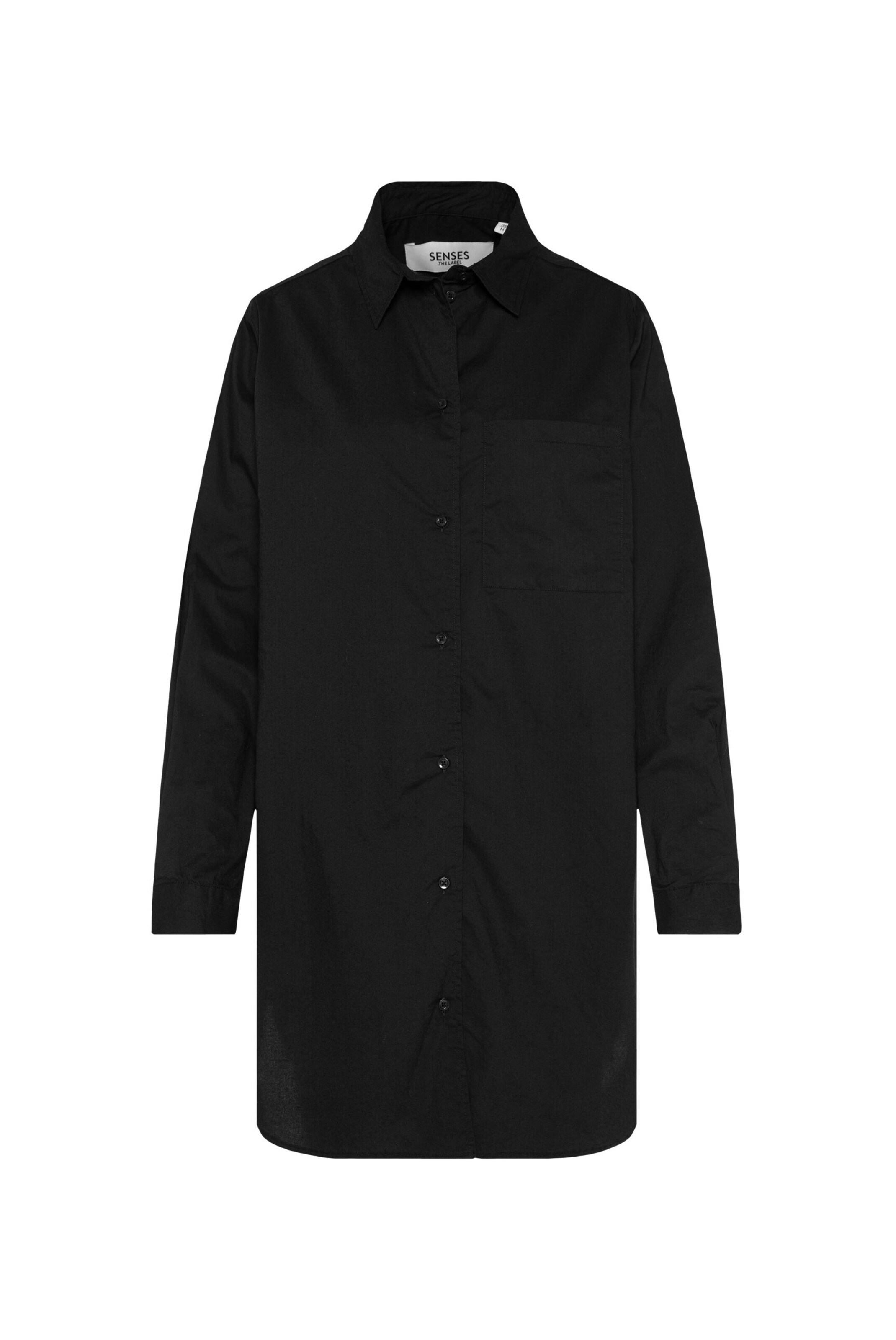 SENSES.THE LABEL Bluse in Schwarz: Vorderseite
