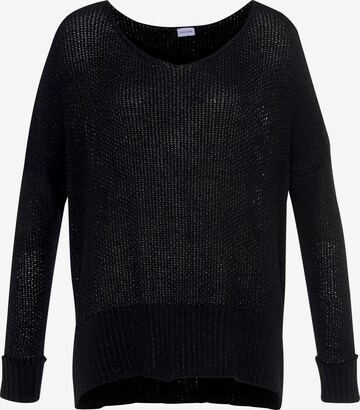 LASCANA Sweater in Black: front