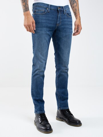BIG STAR Slimfit Jeans in Blauw: voorkant