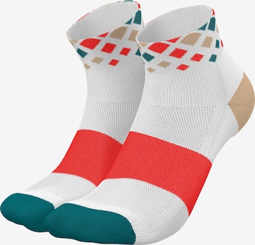 INCYLENCE Athletic Socks 'CRYSTALS SHORT' in Red: front