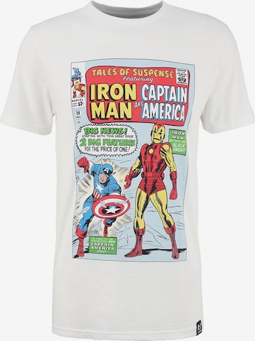 Recovered T-Shirt 'Marvel Tales o Suspense' in Weiß: predná strana