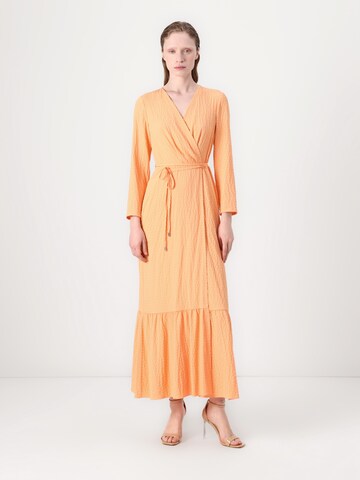 HUGO Kleid 'Karilana' in Orange: Vorderseite