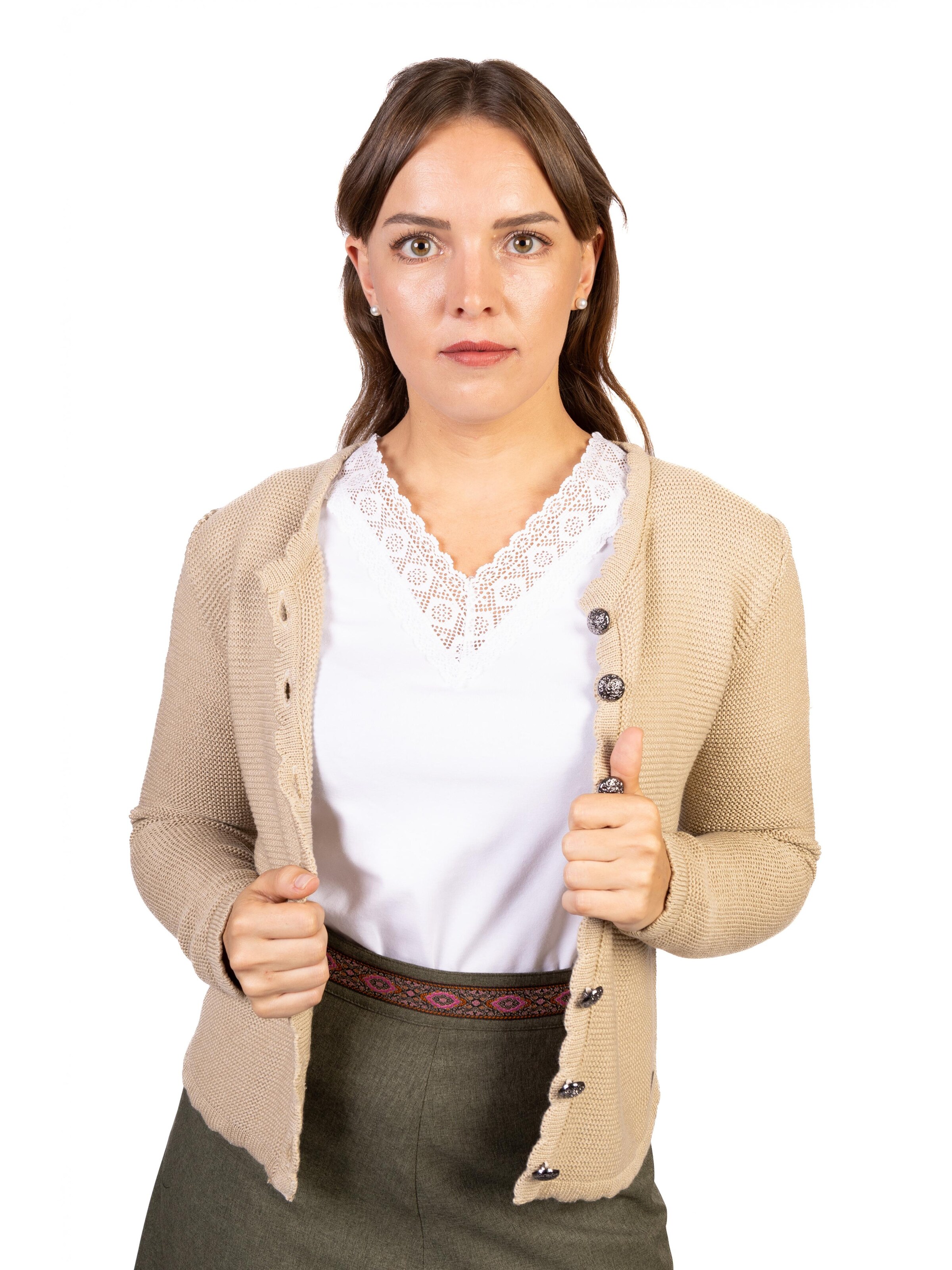 Trachtl Strickjanker 'Mona'‌ in Beige
