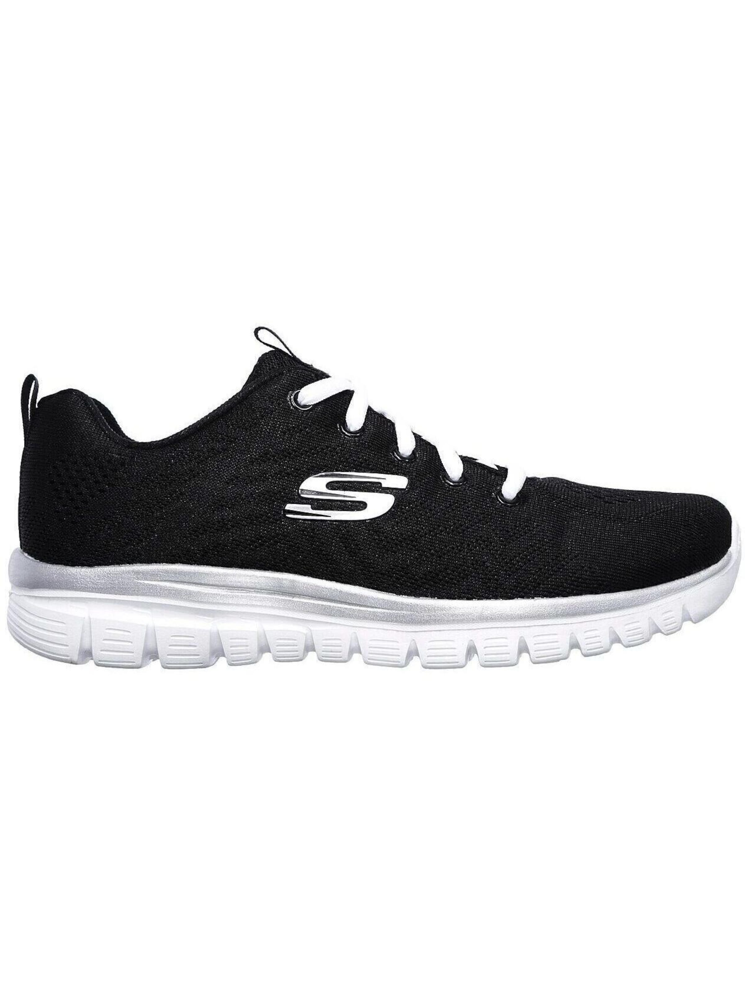 SKECHERS Athletic Shoes 'Get Connected' in Black: front