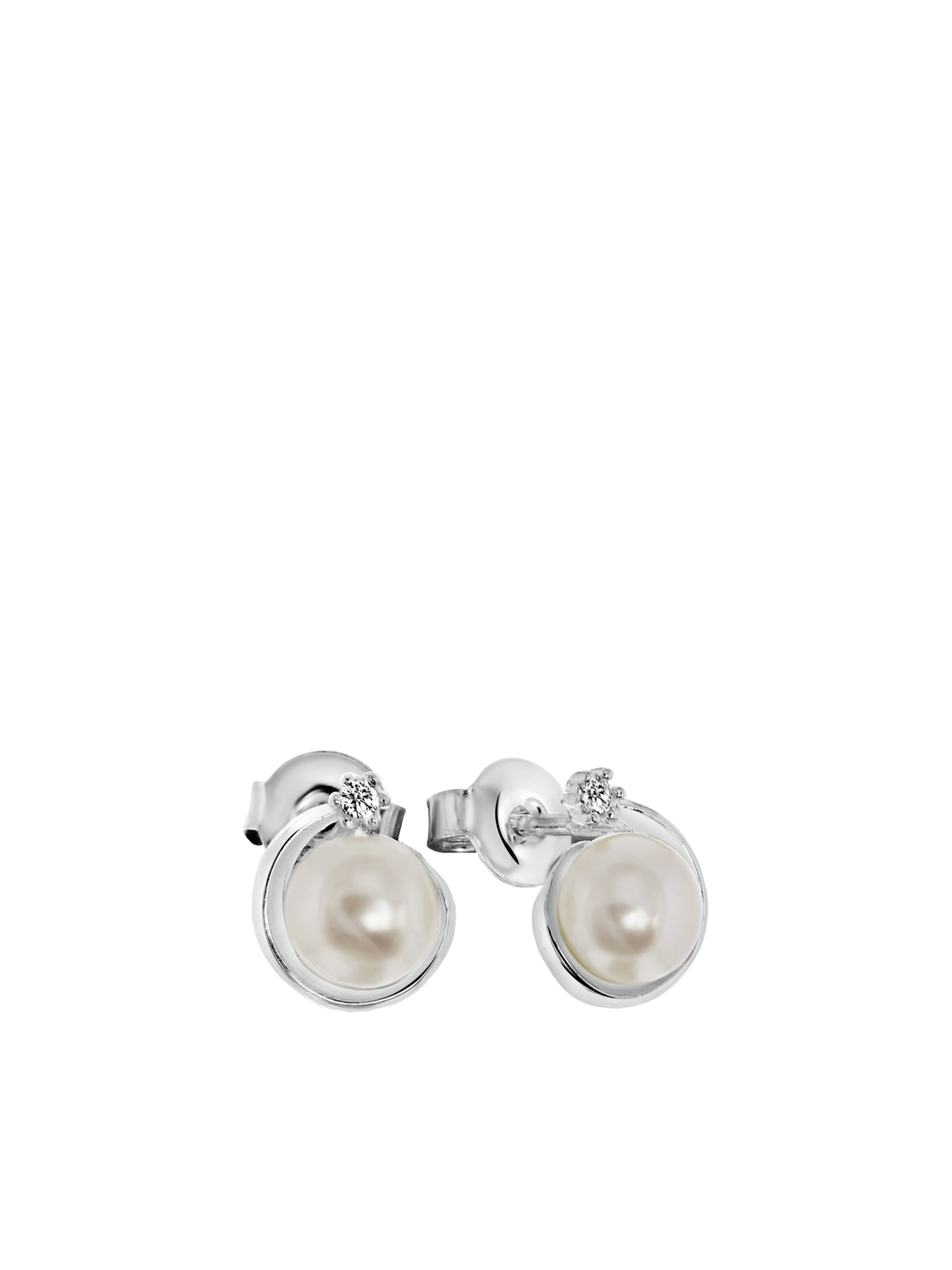 Lucardi Ohrringe in Silber: Vorderseite