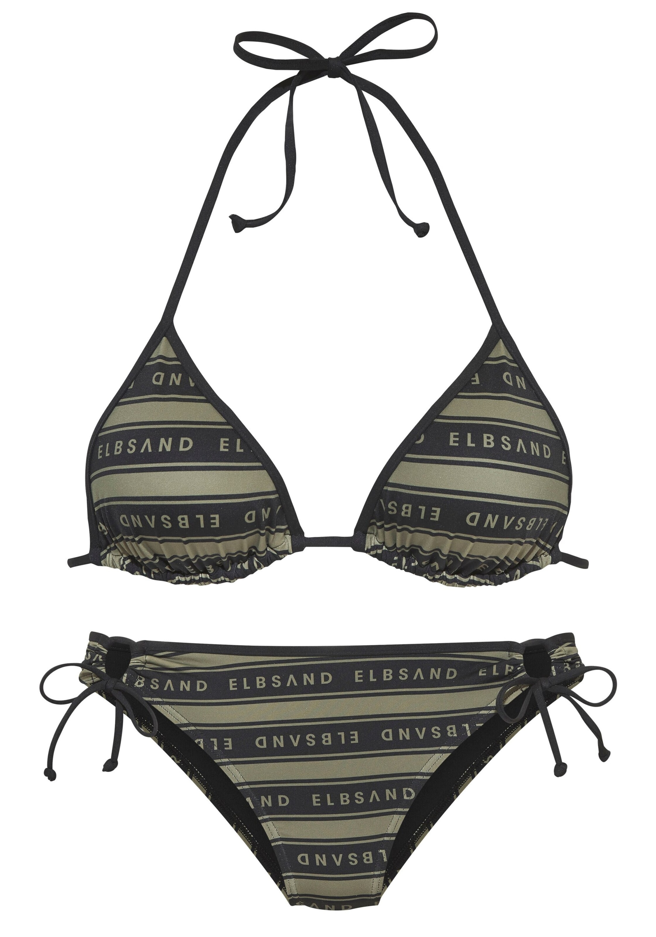 Triangle Bikini Elbsand en vert : devant