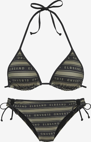 Triangle Bikini Elbsand en vert : devant