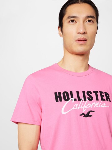 HOLLISTER - Camiseta en rosa