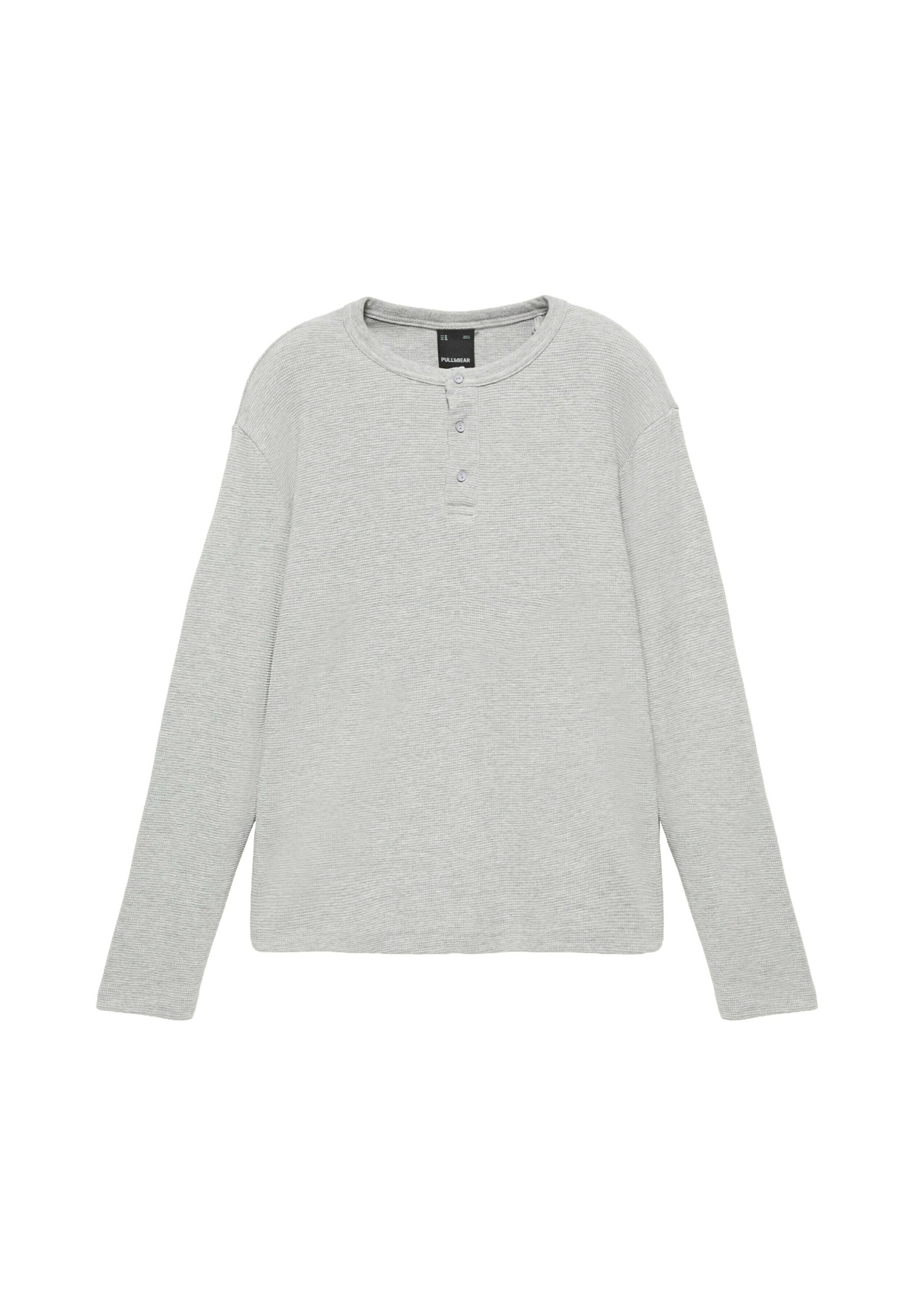 Pull&Bear Shirt in Grey: front