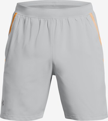 UNDER ARMOUR Regular Workout Pants 'Launch 7' in Grey: front