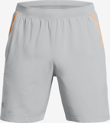 UNDER ARMOUR Workout Pants 'Launch 7' in Grey: front